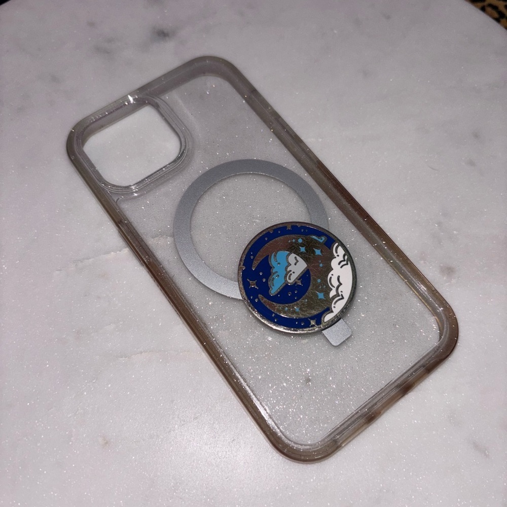 OTTERBOX Clear Phone Case with Silver Ring Holder